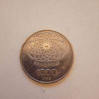 Moneta 1000 Lire Argento Roma Capitale