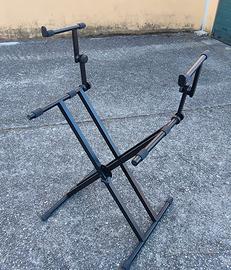 Supporto tastiera doppio 