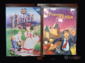 2 Dvd Cartoni Nuovi Heidi +il Prigioniero di Zenda