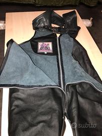 Pantalone stile cow boy pelle per Harliy Davidson