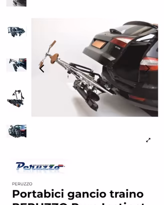 Portabici da gancio di traino