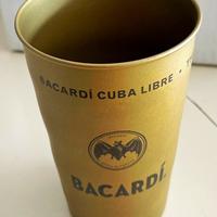 BICCHIERI METALLO COLOR ORO BACARDI CUBA LIBRE NUO