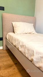 letto singolo tortora