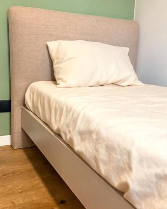 letto singolo tortora