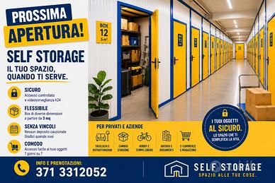 Box di diverse dimensioni, spazio alle tue cose
