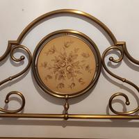 letto matrimoniale in ottone completo di rete 