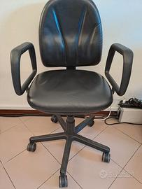 Sedia ufficio in pelle