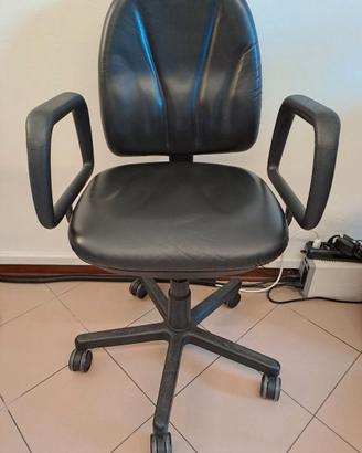 Sedia ufficio in pelle