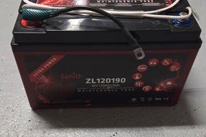 batteria servizi camper barca zenith 130 Ah 