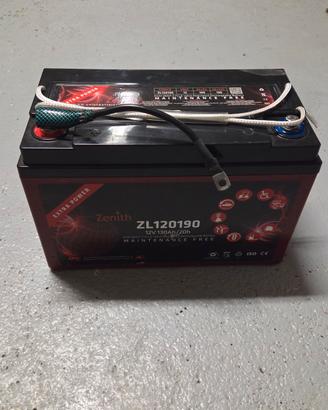 batteria servizi camper barca zenith 130 Ah 