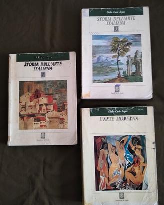3 libri storia dell'arte italiana Argan 