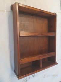 Scaffaletto vintage in legno  di abete 