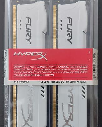NUOVE RAM 16 GB DDR3-1866 CL10Kingston HyperX Fury