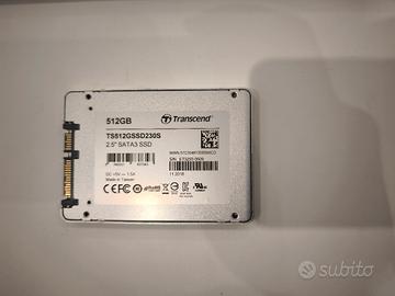 SSD Transcend da 512Gb , Formato 2,5" Sata III