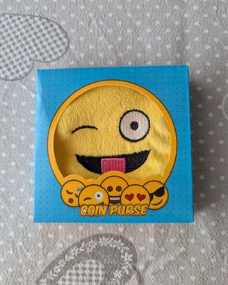 Portamonete Emoji Winking Tongue - Nuovo