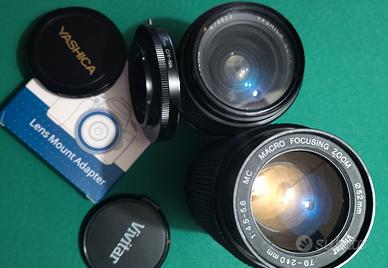 Obiettivi  Yashica e Adattatore