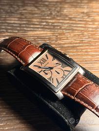 Guess Mainframe Cronografo Uomo Pelle Marrone