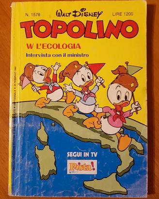 Topolino libretto Disney n.1578 23 Febbraio 1986