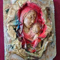 Madonne con bambino in cartapesta 