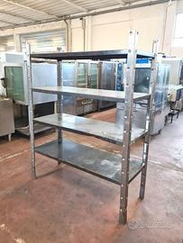 2 scaffalature a 4 e 5 ripiani usate