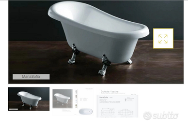 Vasca da bagno centro stanza