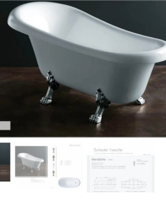 Vasca da bagno centro stanza