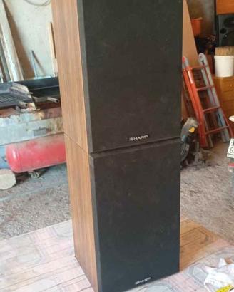 coppia casse Sharp vintage 