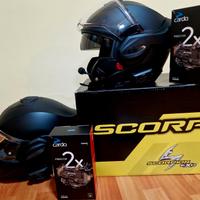 2 Caschi NUOVI Scorpion con interfono Cardo 