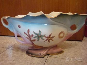 Ceramica smaltata vaso lampada vela Aladino 34x10