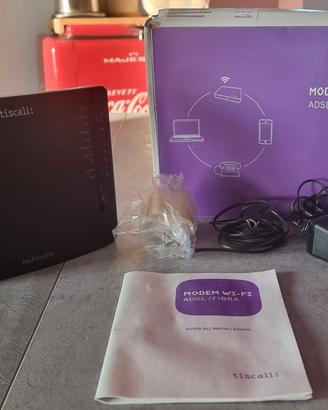 Modem wi-fi adsl/fibra Tiscali TG788vn v2 