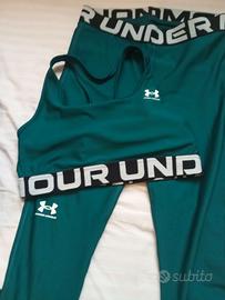 Under Armour set sport donna leggins+top taglia xs