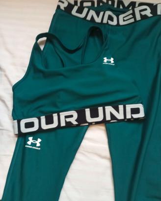 Under Armour set sport donna leggins+top taglia xs