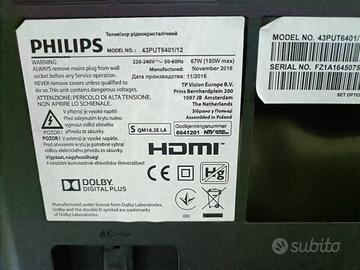 Philips 43 ambilight android tv 6401/12
