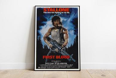 #210 - Poster Locandina Film "Rambo 1 o 2 o 3"