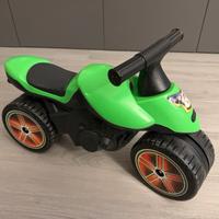 Moto Falk Cavalcabile Verde Kawasaki per Bambini