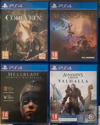 Lotto 4 giochi PS4