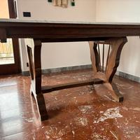 tavolo con pianale in marmo 