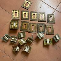 Placche interruttori ottone
