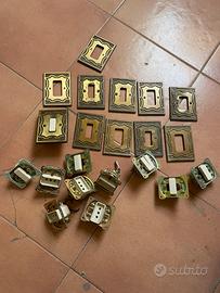 Placche interruttori ottone