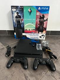 PS4  1Tb + VR + Aim controlle 17 giochi come nuova