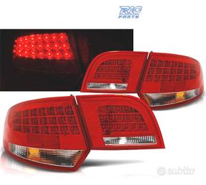 FANALI PER AUDI A3 8PA SPORTBACK 04-08 LED ROSSO C