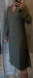 Abito caftano verde oliva MOTIVI tg. S