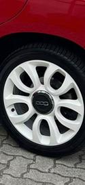4 cerchi in lega per fiat 500 L colore bianco prez
