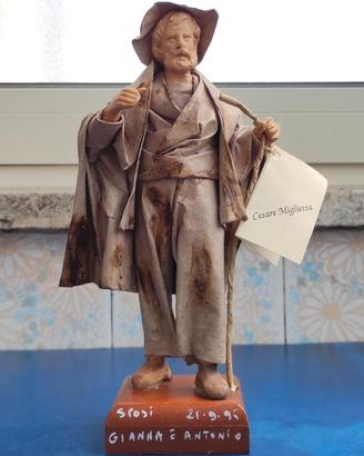 Cartapesta Leccese statuina vintage 23 cm