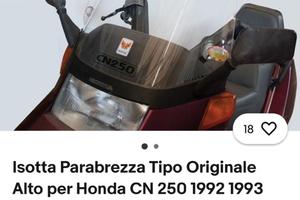Parabrezza trasparente honda cn 250