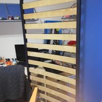 letto singolo con rete ortopedica