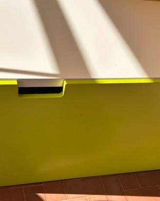 Panca contenitore:/portagiochi IKEA bianco verde