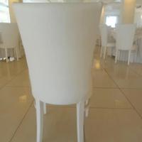 Sedie in pelle bianca