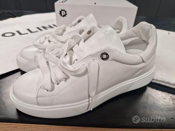 Sneaker Pollini eva 25 vitello bianco