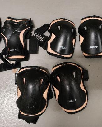 Protezioni Roces XS bambini per sport a rotelle